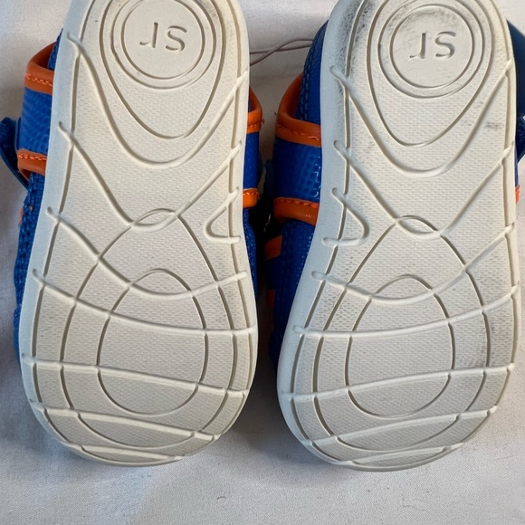 Munchkin by Stride Rite Kids Made to Play Sandals in Vibrant Blue and Orange - Picture 3 of 5